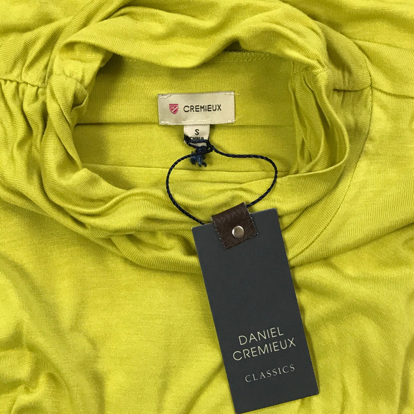 New Cremieux Ruched Turtleneck Top S - Picture 2 of 8